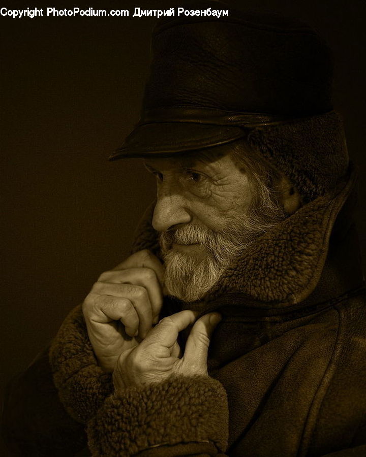 Coat, Overcoat, Face, Costume