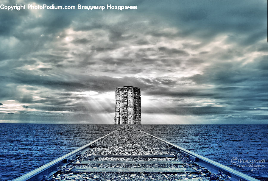 Building, City, High Rise, Coast, Outdoors, Sea, Water