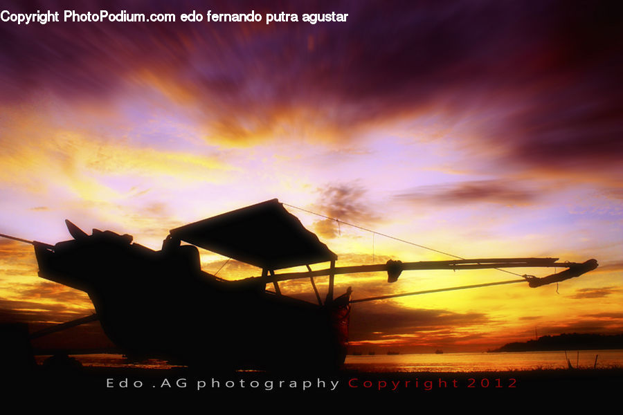 Dusk, Outdoors, Sky, Sunlight, Sunrise, Sunset, Silhouette