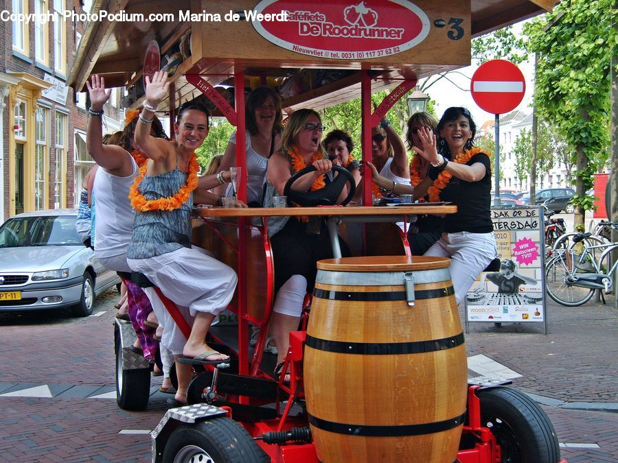 Bicycle, Bike, Vehicle, Automobile, Car, People, Person
