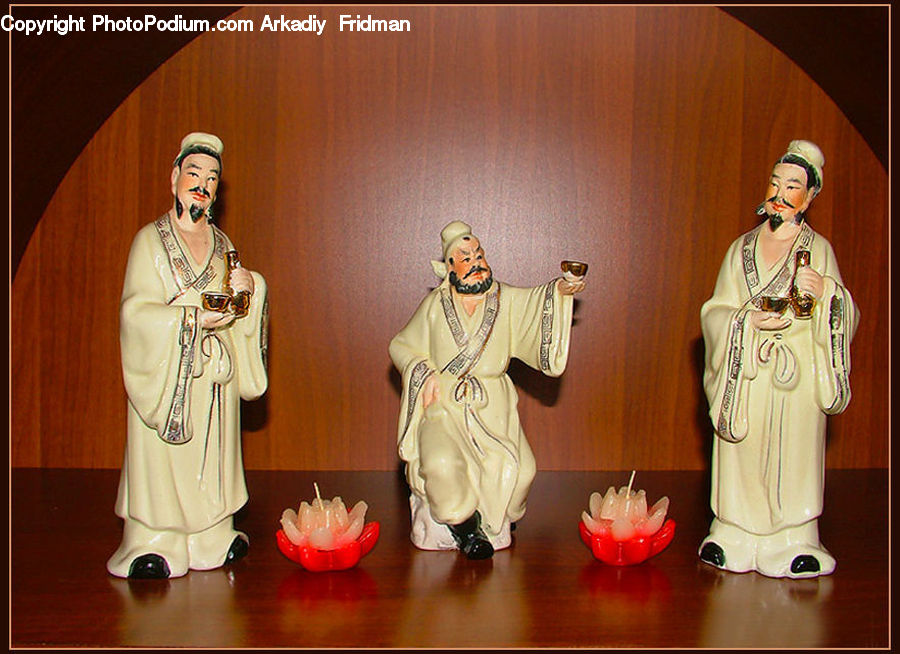 People, Person, Human, Bowl, Robe, Stage, Figurine