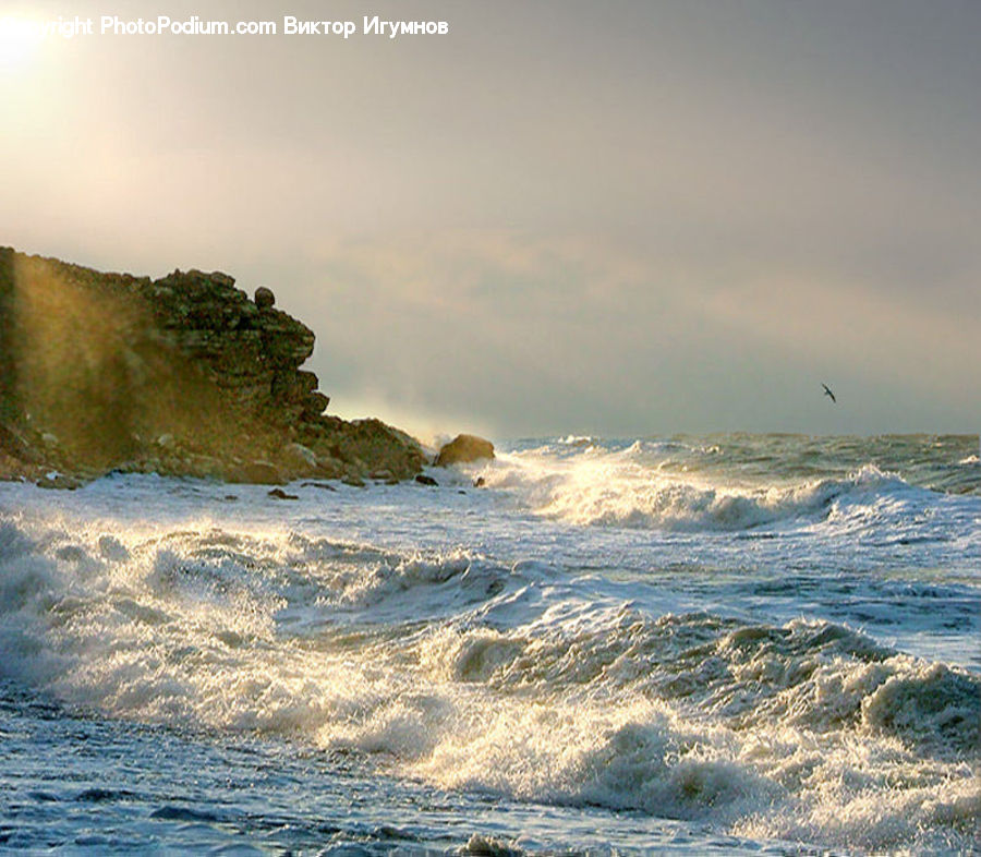 Ocean, Outdoors, Sea, Water, Beach, Coast, Sea Waves