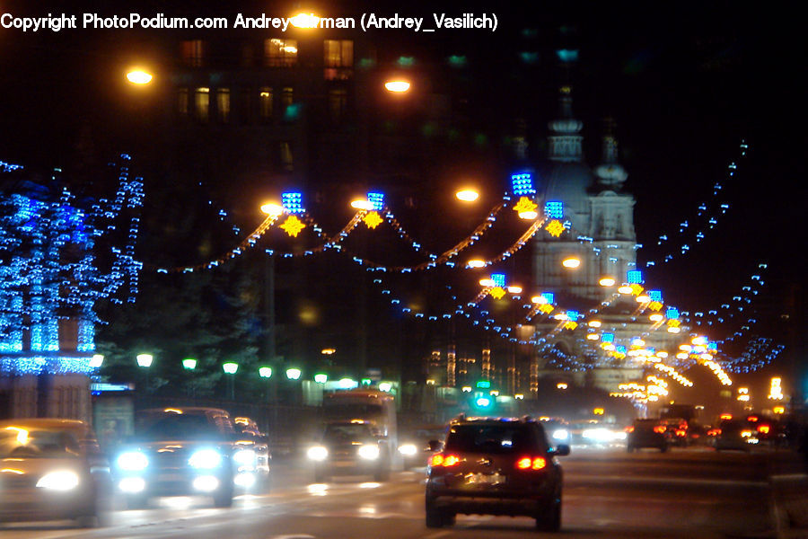 Automobile, Car, Vehicle, City, Downtown, Metropolis, Urban
