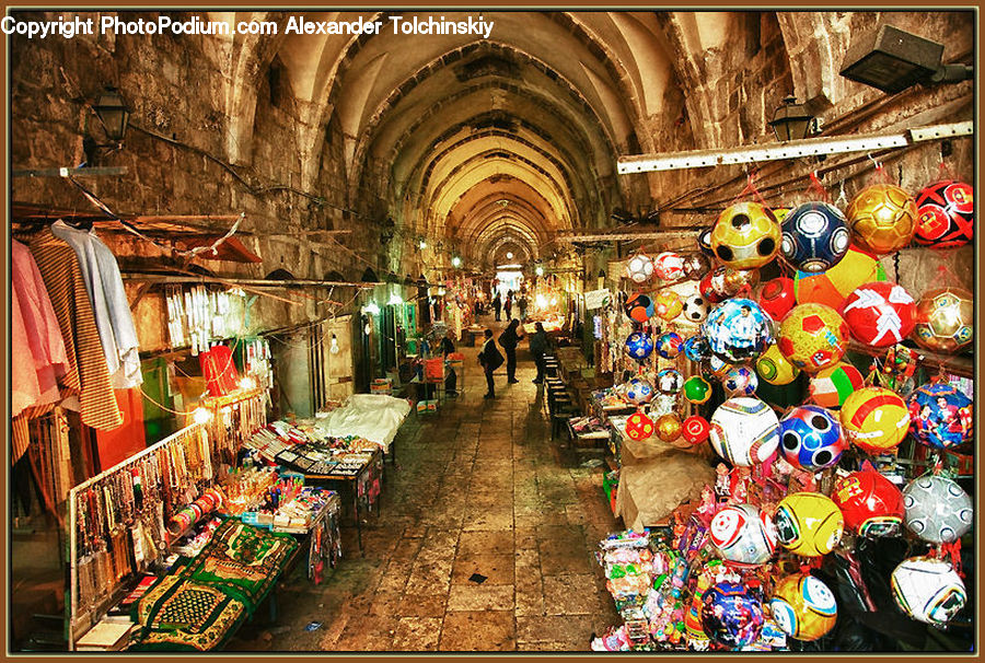 Bazaar, Market, Shop, Grocery Store, Accessories, Aisle, Corridor