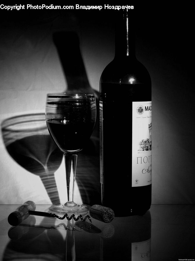 Bottle, Glass, Beverage, Drink, Alcohol, Wine, Beer