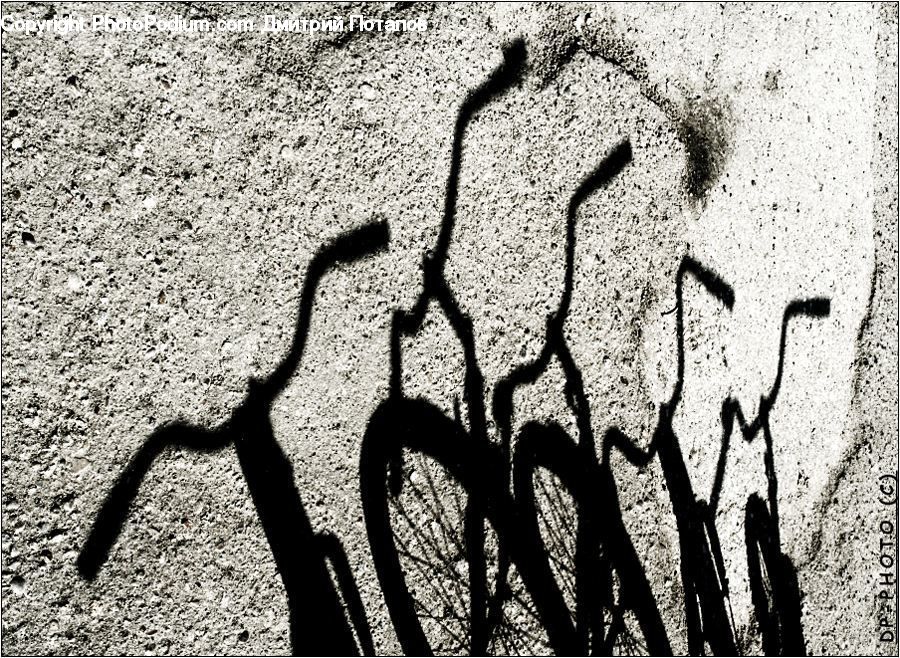 Fence, Wall, Asphalt, Tarmac, Silhouette, Ground, Soil