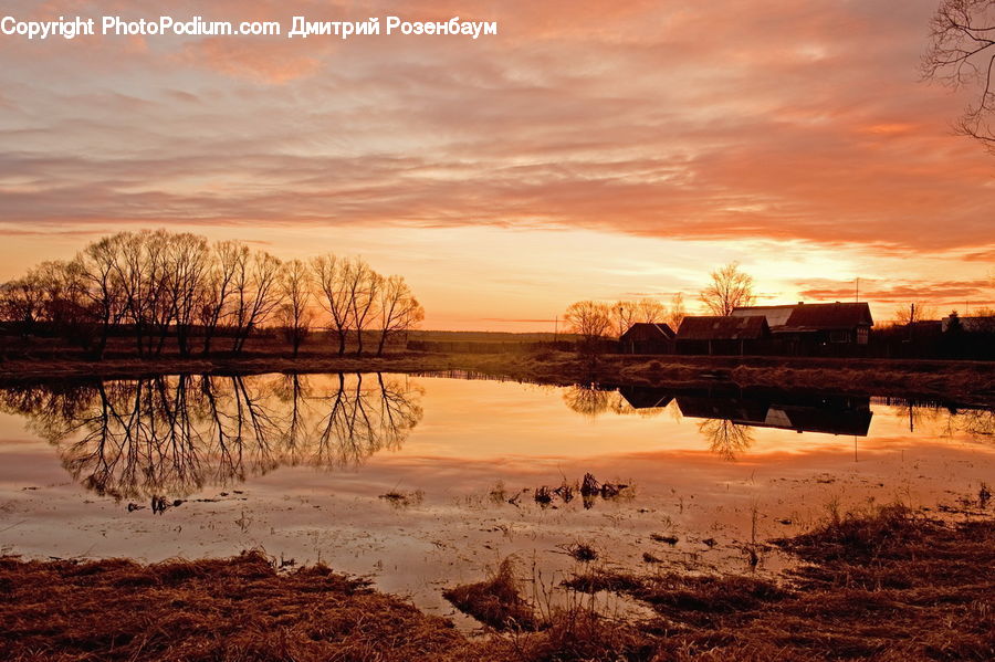 Dawn, Dusk, Red Sky, Sky, Sunrise, Sunset, Outdoors