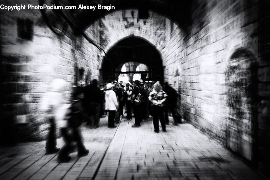 Arch, Tunnel, Brick, Alley, Alleyway, Road, Street