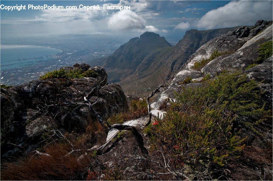Crest, Mountain, Outdoors, Peak, Coast, Sea, Water