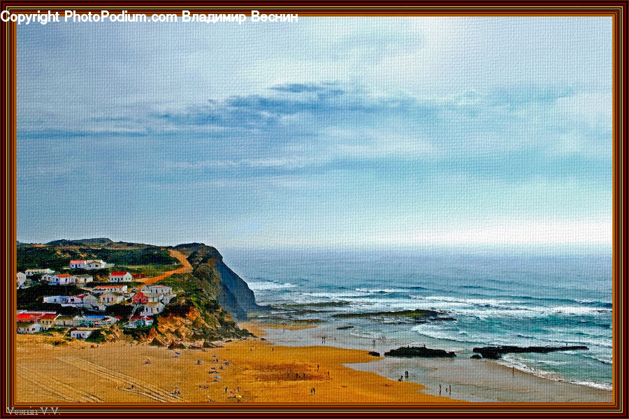 Beach, Coast, Outdoors, Sea, Water, Building, Downtown