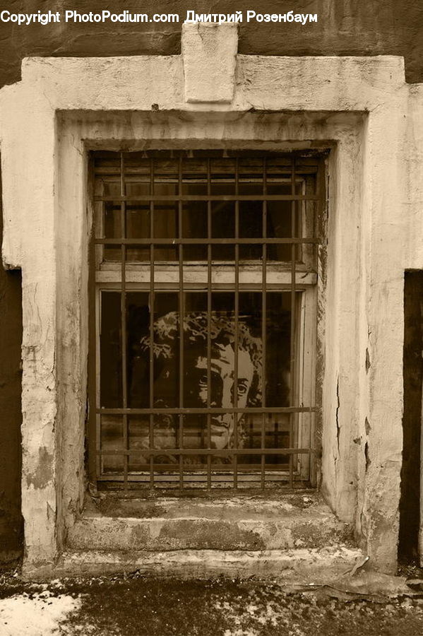 Cabinet, China Cabinet, Furniture, Plant, Potted Plant, Brick, Altar