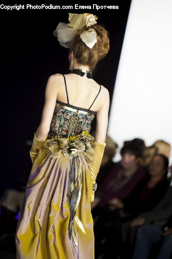 People, Person, Human, Runway, Evening Dress, Gown, Accessories