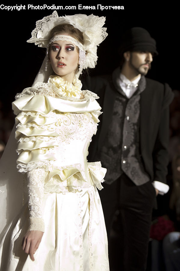 Human, People, Person, Clothing, Overcoat, Suit, Evening Dress