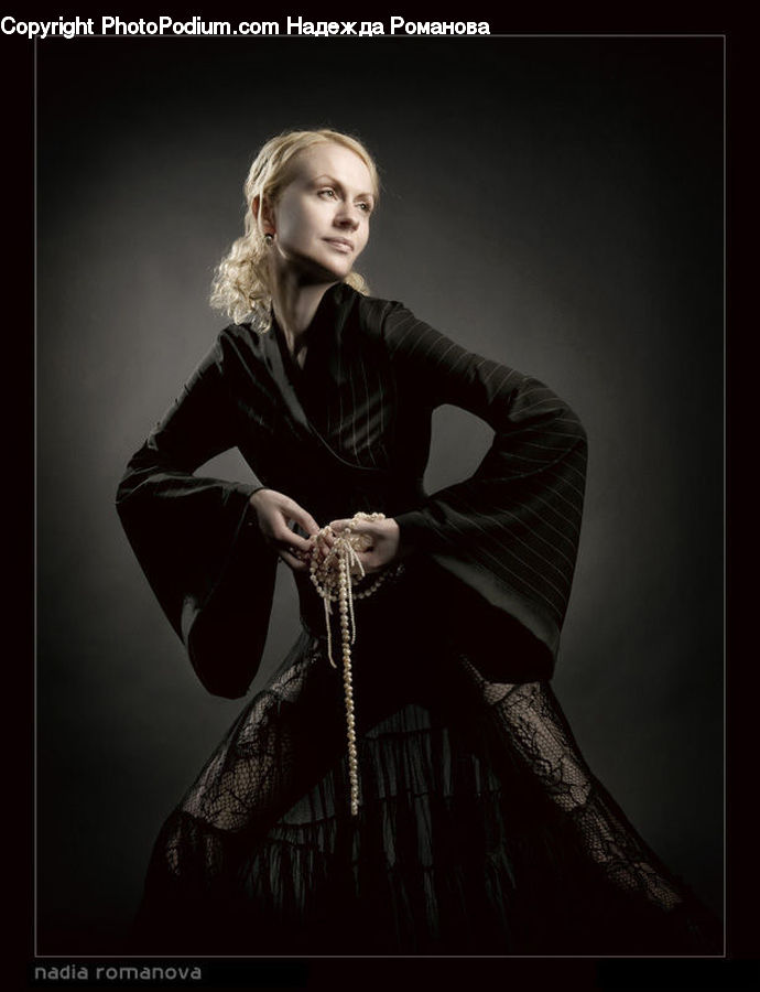 Human, People, Person, Blonde, Female, Woman, Robe