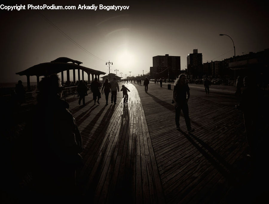 Boardwalk, Deck, Path, Sidewalk, Walkway, Gazebo, Dock