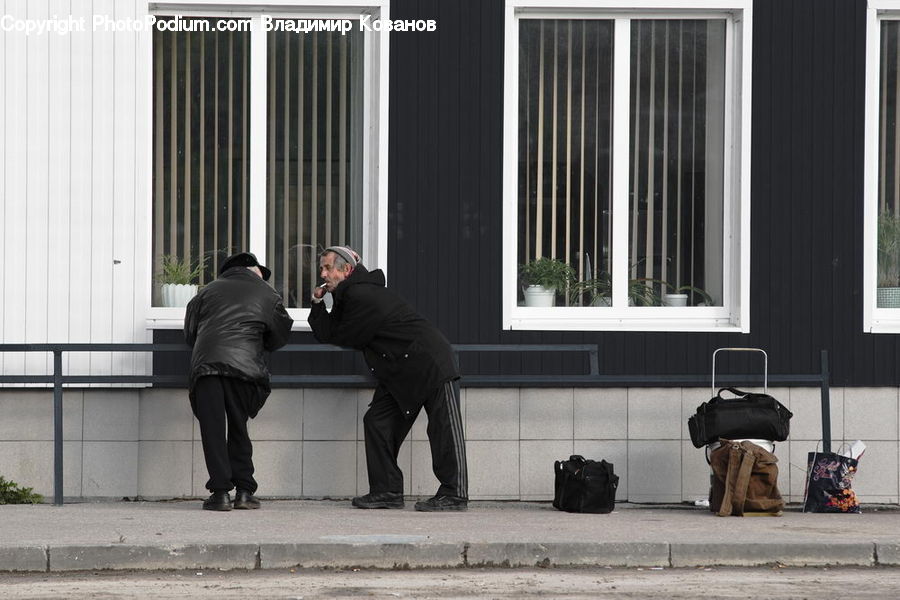 Luggage, Suitcase, Human, People, Person, Clothing, Overcoat