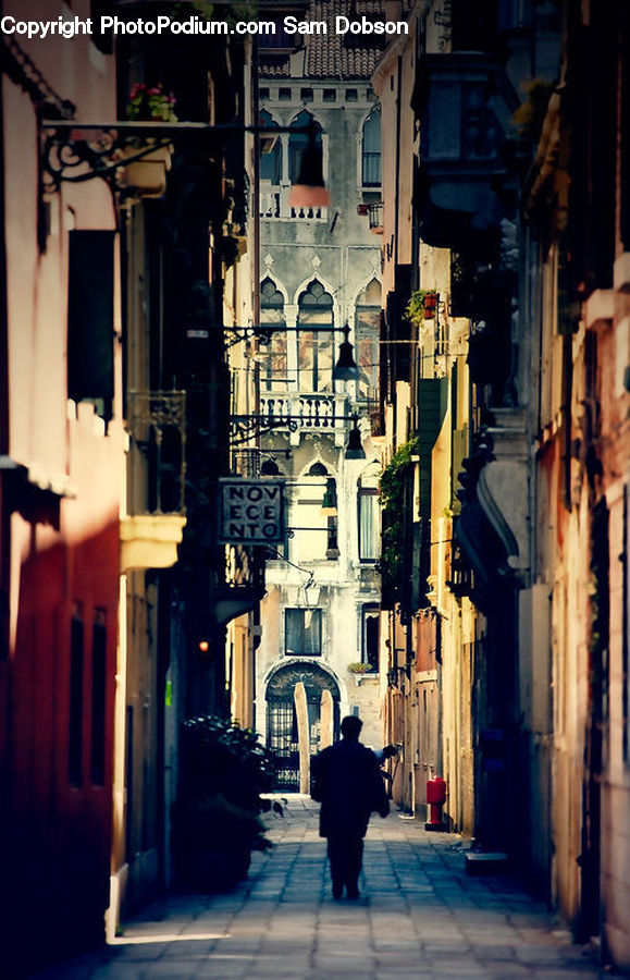 Human, People, Person, Alley, Alleyway, Road, Street