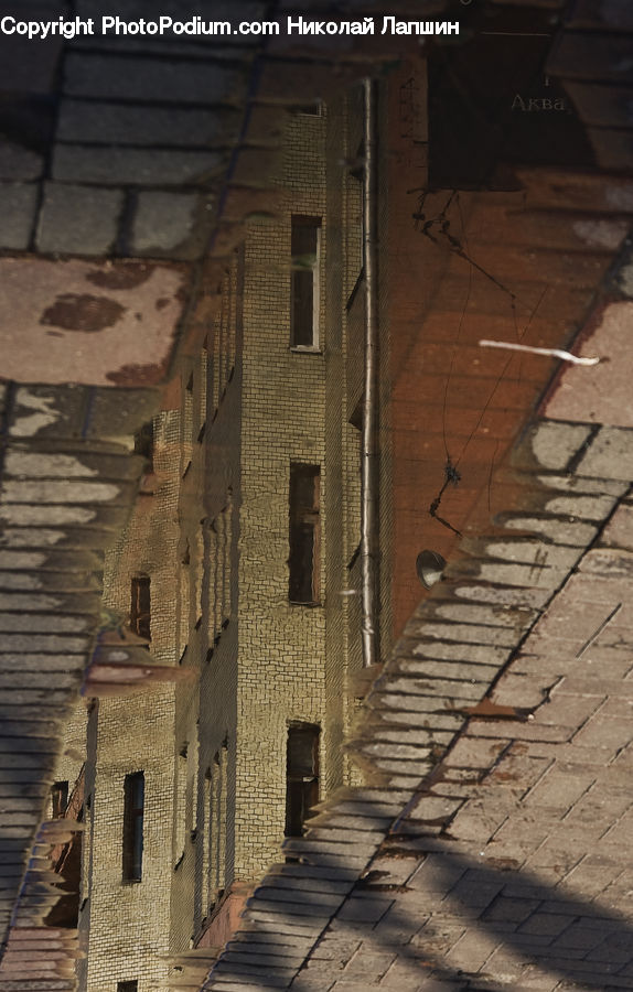 Brick, Alley, Alleyway, Road, Street, Town, Apartment Building
