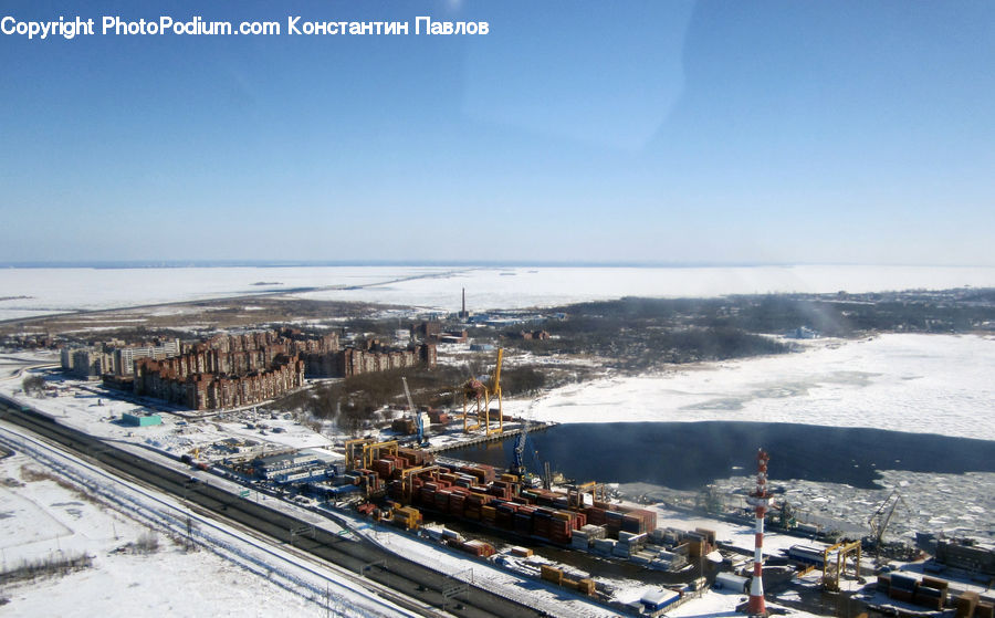 Alps, Crest, Mountain, Peak, Construction, Harbor, Port