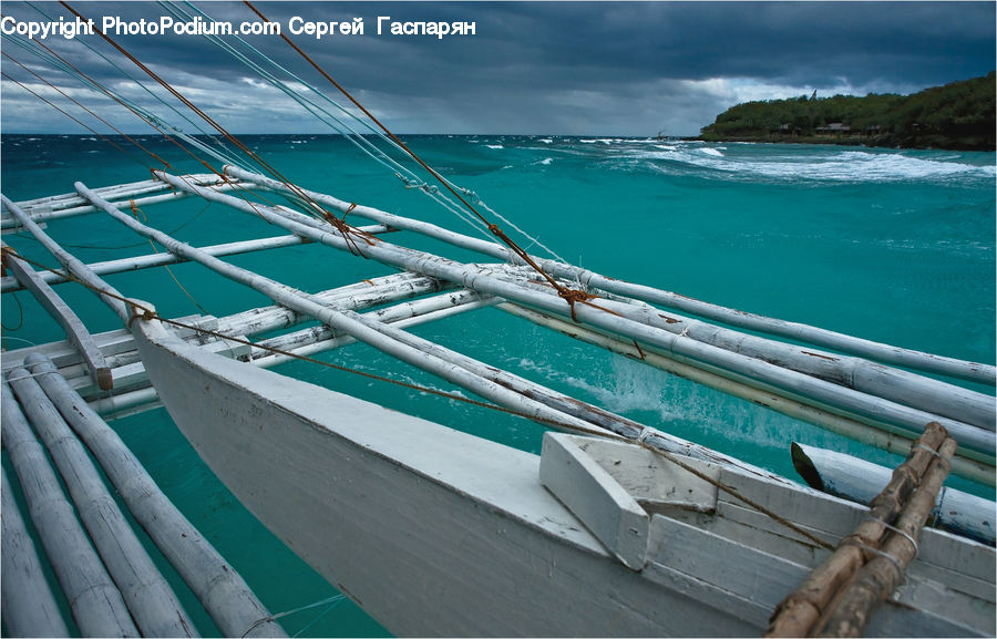 Boat, Dinghy, Outdoors, Sea, Water, Ocean, Sea Waves