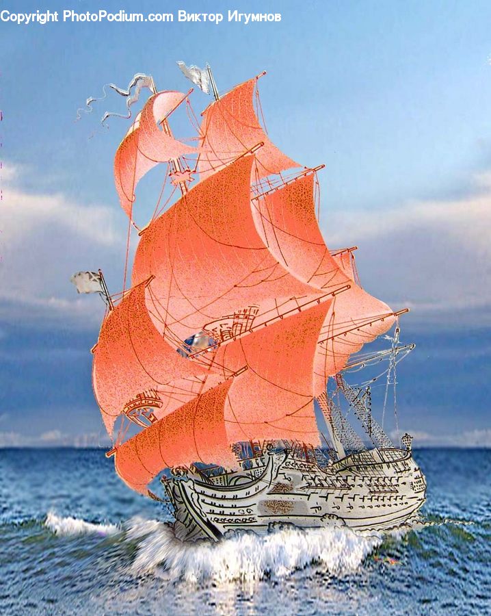 Beach, Coast, Outdoors, Sea, Water, Ship, Vessel