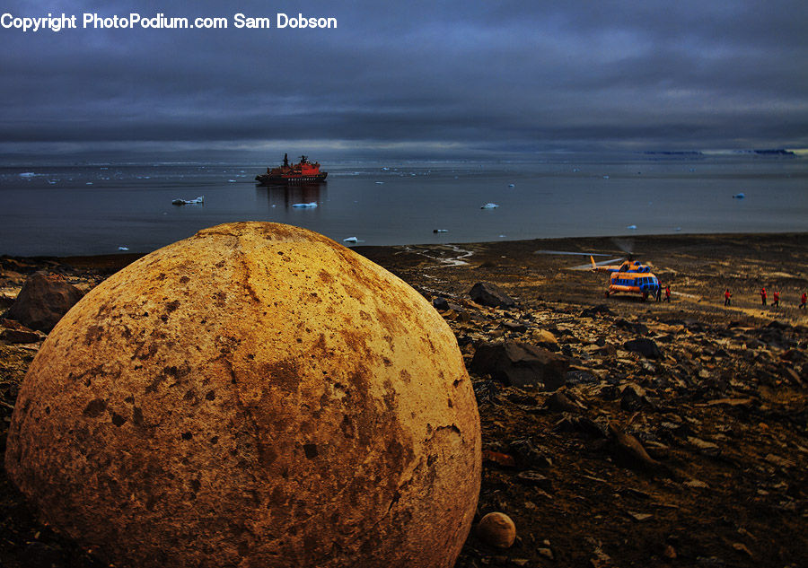 Coast, Outdoors, Sea, Water, Pebble, Beacon, Building
