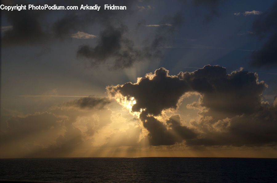 Azure Sky, Cloud, Outdoors, Sky, Cumulus, Flare, Light