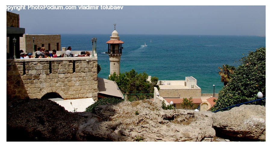 Beacon, Building, Lighthouse, Coast, Outdoors, Sea, Water
