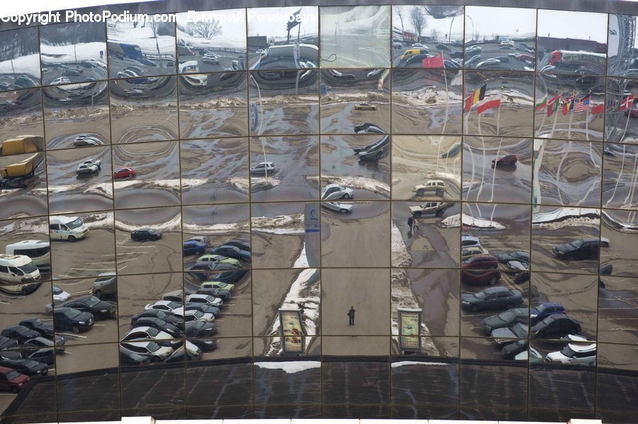 Automobile, Car, Vehicle, Parking, Parking Lot, Collage, Poster