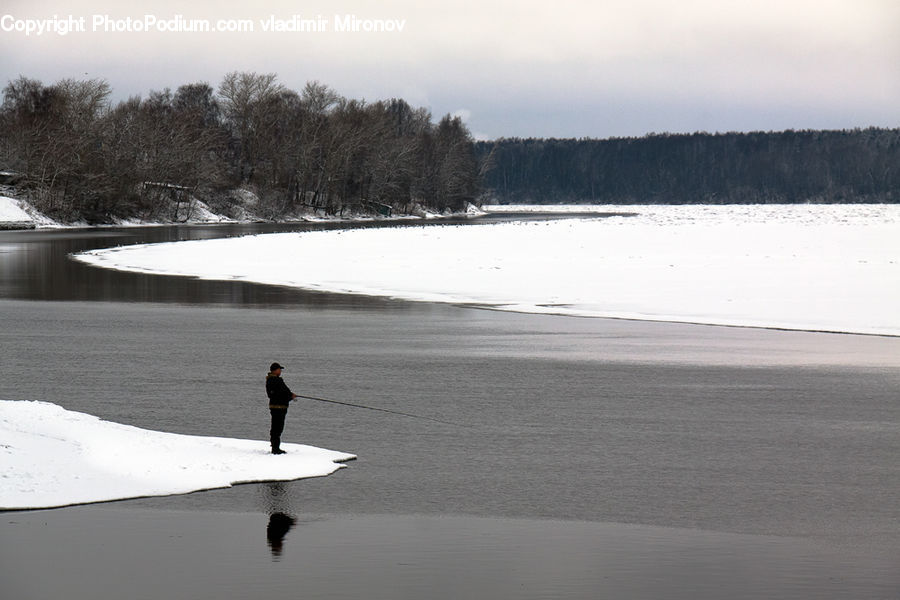 Ice, Outdoors, Snow, River, Water, Beach, Coast