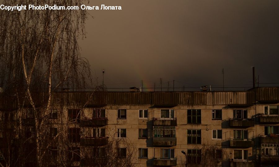 Balcony, Apartment Building, Building, High Rise, Housing, City, Downtown