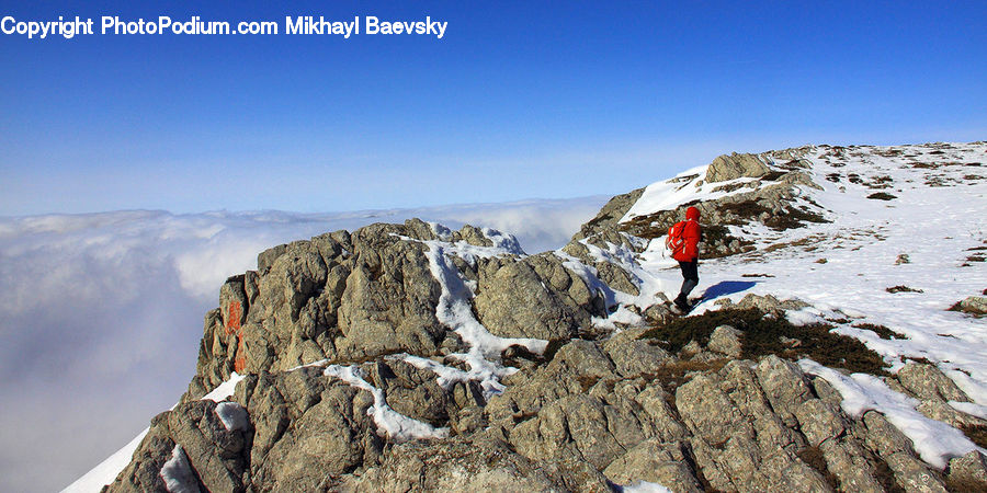Crest, Mountain, Outdoors, Peak, Rock, Adventure, Climbing