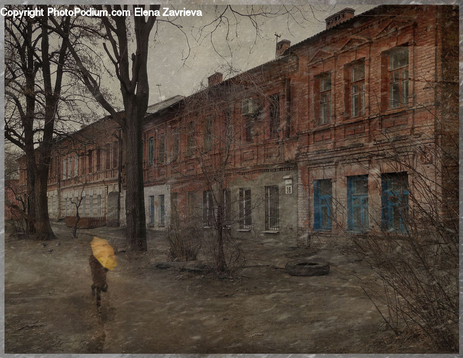 Building, Architecture, Mansion, Ruins, Campus, Cobblestone, Pavement