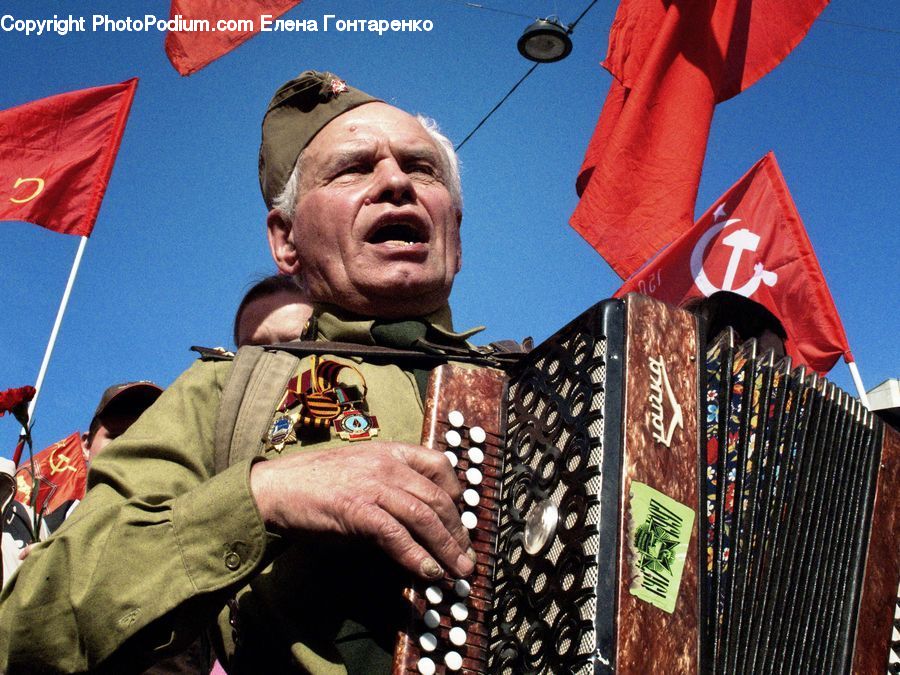 People, Person, Human, Accordion, Musical Instrument, Crowd, Parade