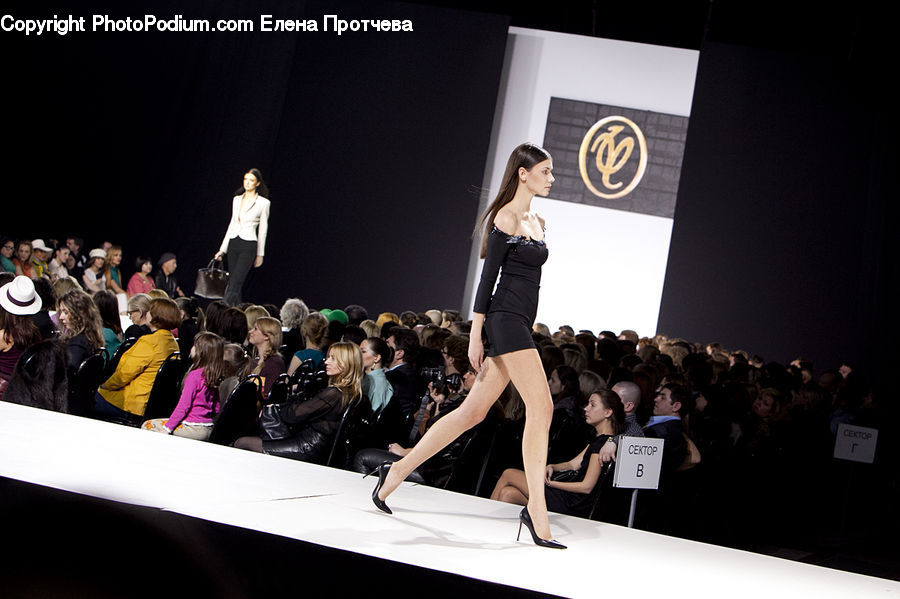 People, Person, Human, Crowd, Audience, Runway, Apparel