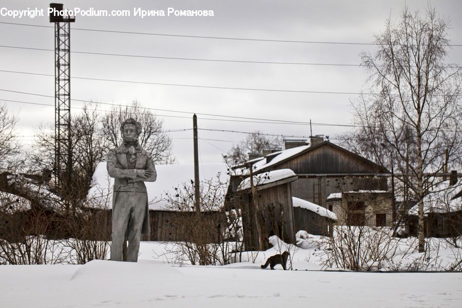 People, Person, Human, Art, Sculpture, Statue, Cabin