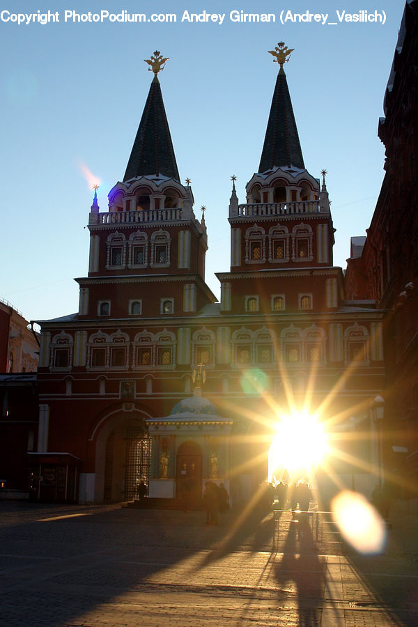 Flare, Light, Sunlight, Architecture, Spire, Steeple, Tower