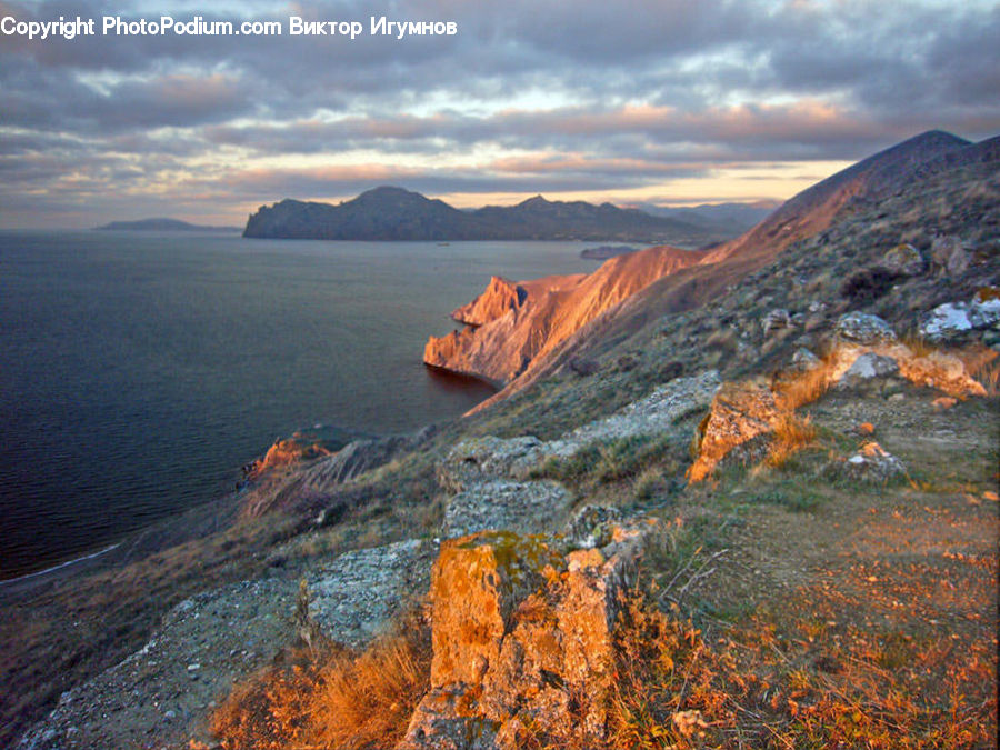 Coast, Outdoors, Sea, Water, Cliff, Promontory, Crest