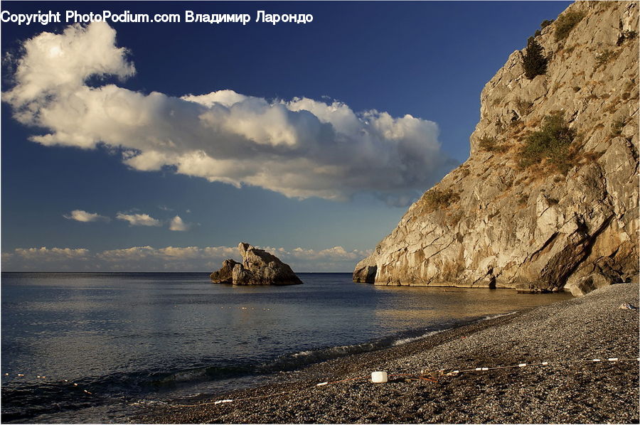 Beach, Coast, Outdoors, Sea, Water, Cove, Promontory