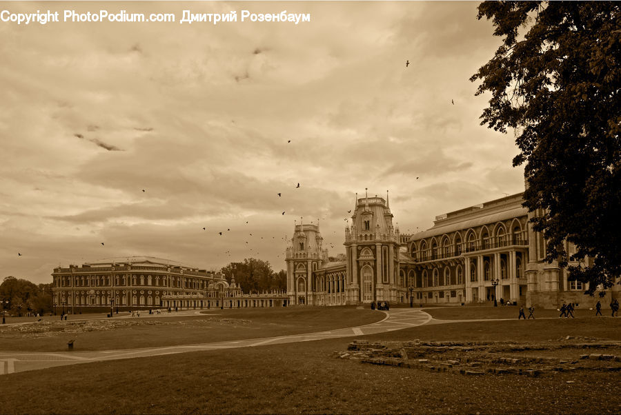 Architecture, Downtown, Plaza, Town Square, Mansion, Parliament, Column