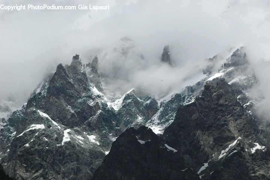 Crest, Mountain, Outdoors, Peak, Mountain Range, Arctic, Glacier