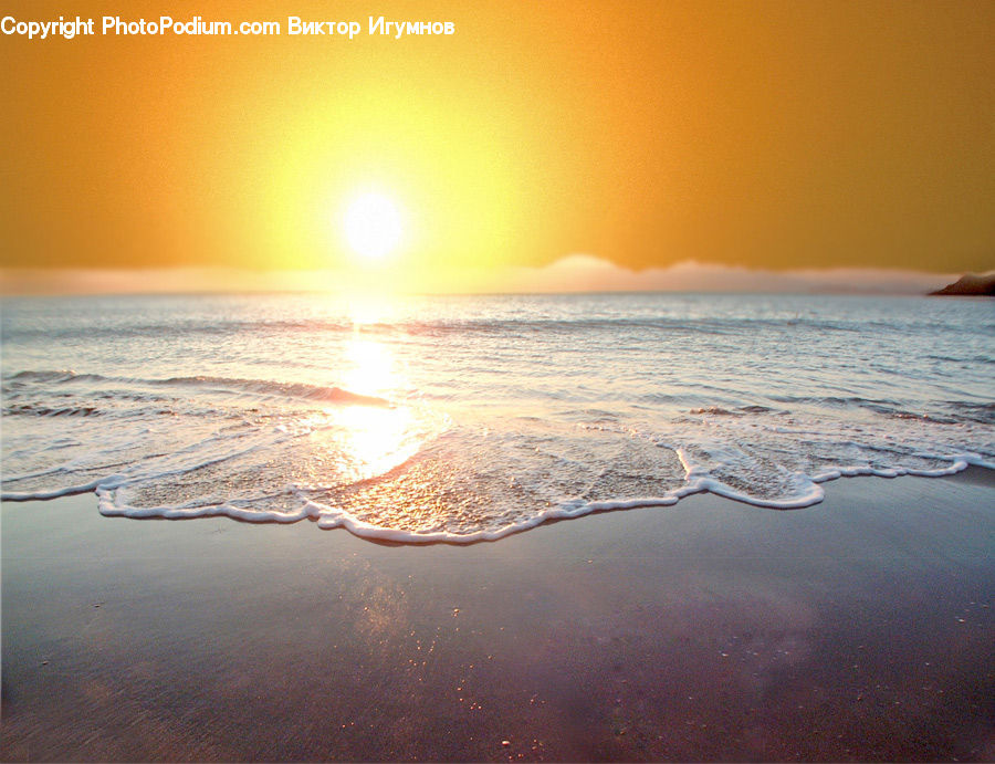 Beach, Coast, Outdoors, Sea, Water, Ocean, Dawn