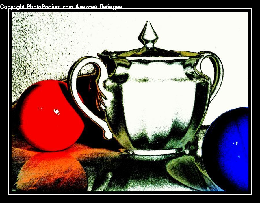 Pot, Pottery, Emblem, Logo, Art, Glasses, Goggles