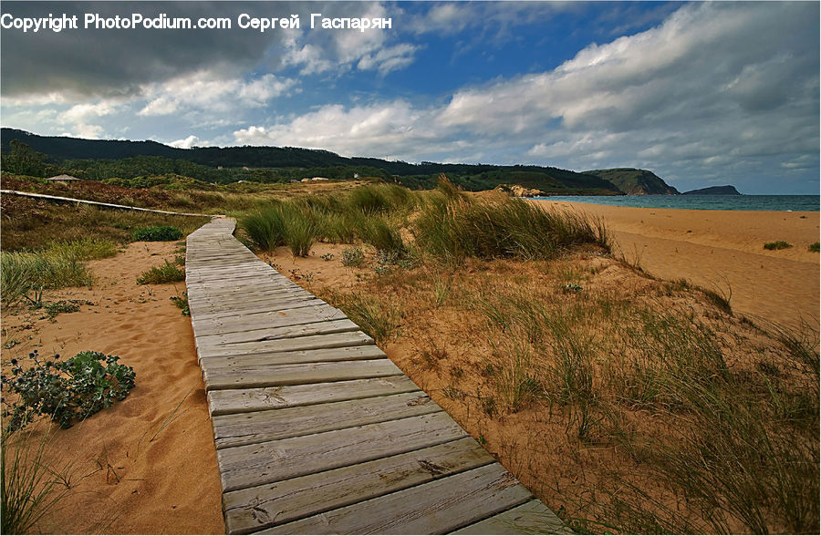 Boardwalk, Deck, Path, Sidewalk, Walkway, Outdoors, Sand