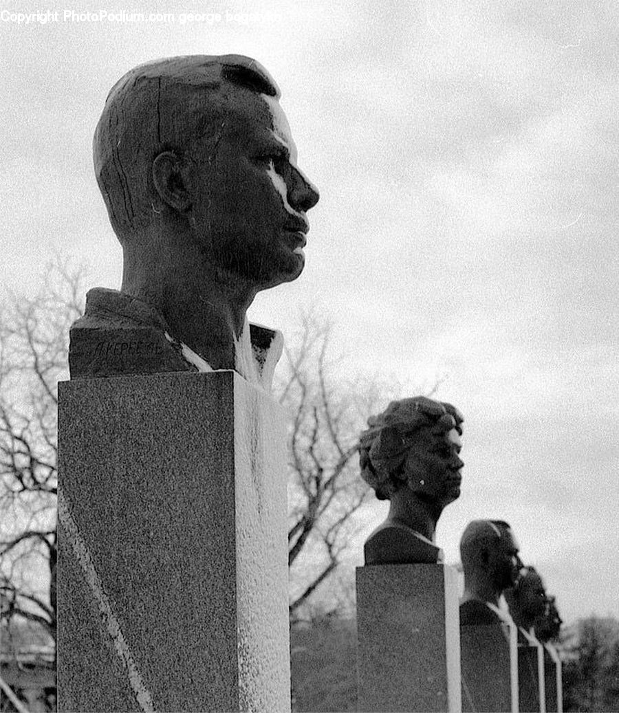 Art, Sculpture, Statue, Person, Portrait, Head