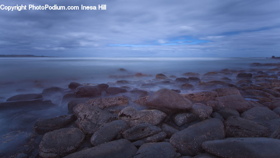 Pebble, Coast, Outdoors, Sea, Water, Rock, Pavement