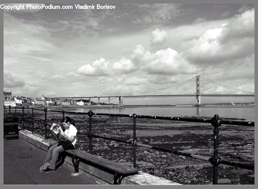 People, Person, Human, Bench, Bridge, Dock, Pier