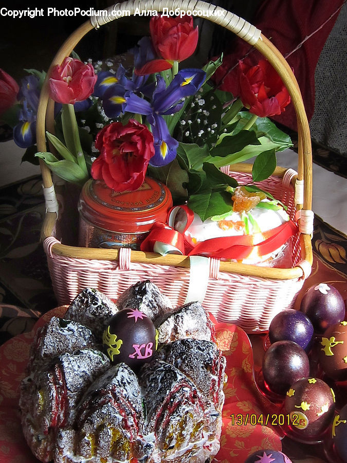Plant, Potted Plant, Blossom, Flower, Rose, Chocolate, Dessert