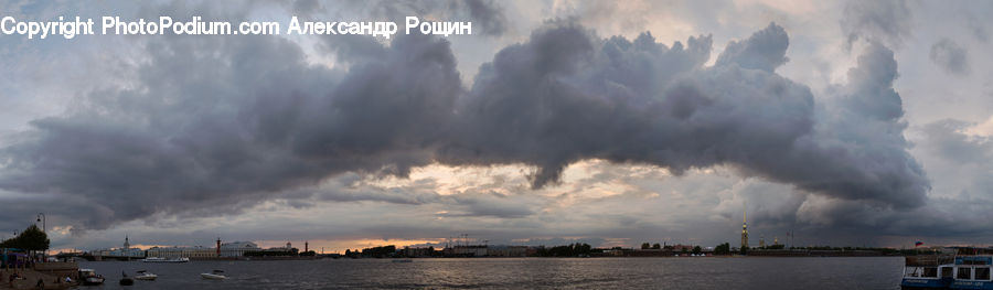 Azure Sky, Cloud, Outdoors, Sky, Cumulus, Harbor, Port