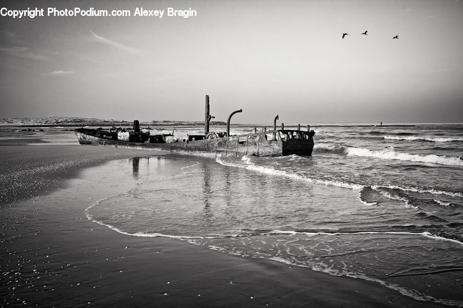 Coast, Outdoors, Sea, Water, Beach, Sand, Soil